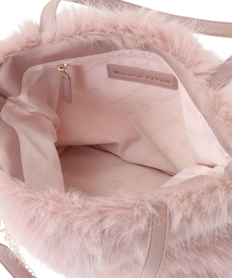 Сумка Maison de FLEUR из искусственного меха, цвет слоновой кости, 8A43F0J3700