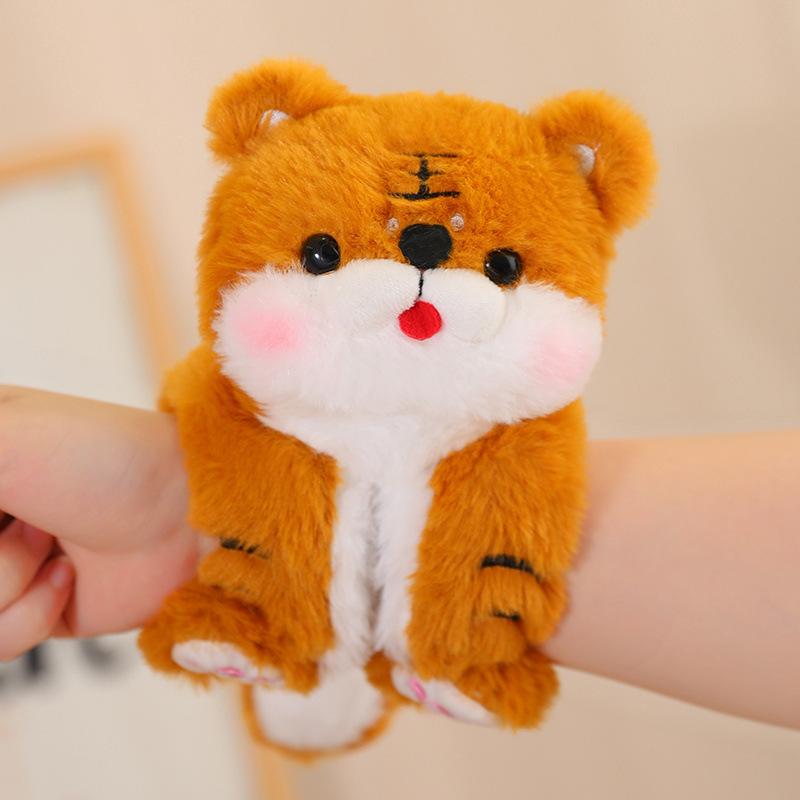 Cute Animal Slap Bracelet Doll Plush Toy Cute Elephant Lion Bracelet Doll Children's Rag Doll