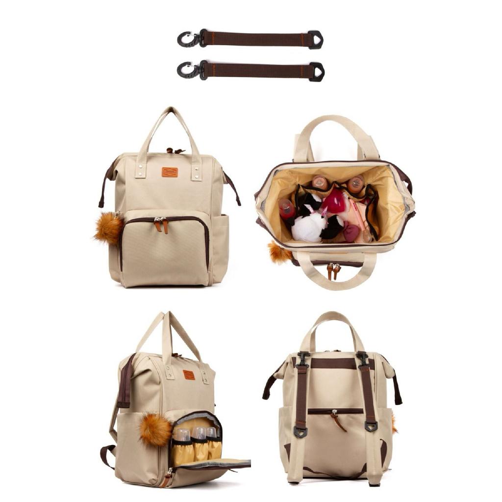 Mother Baby Care Backpack With Thermal Feeding Bottle And Mommy Bag Mother Baby Care Bag Thermal Feeding Bottle