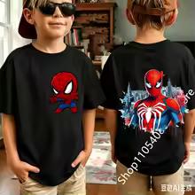 2026 Summer Spider Children's T Shirt Breathable Fabric Classic Character Patterns in A Cute Style Suitable Daily Playwear