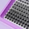 14 Rows Large Capacity Mixed Eyelashes with Thick Black Stem - Hot Melt Cluster Lashes in Various Lengths
