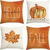 Autumn Thanksgiving Pumpkin Maple Car Line Printed Pillow Clothes Quilt Cover Room Decoration Sofa Cushion