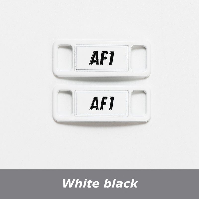 NO.8 2Pcs Metal Shoelaces Buckle AF1 Shoe Decoration Suitable for All Shoes Sneakers Shoes Accessories Flat Shoelace Buckle