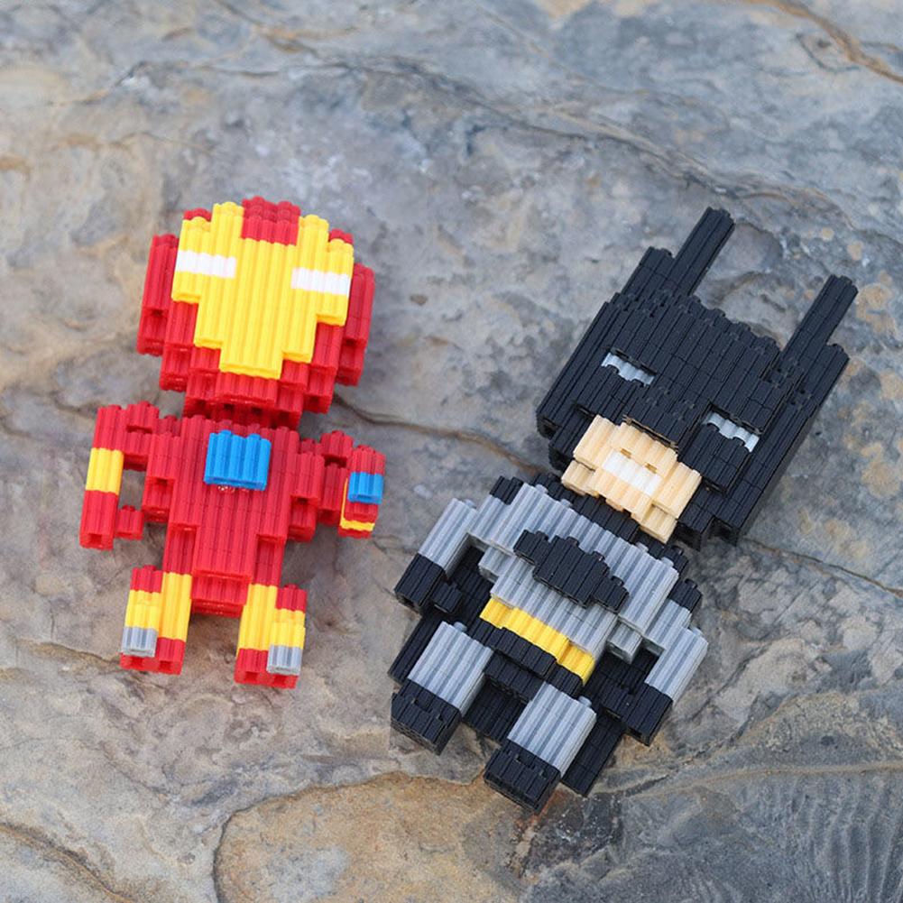 Micro Anime Building Blocks Avengers Iron Man Spider-man Minifigure Assembly Building Blocks Toys For Boys