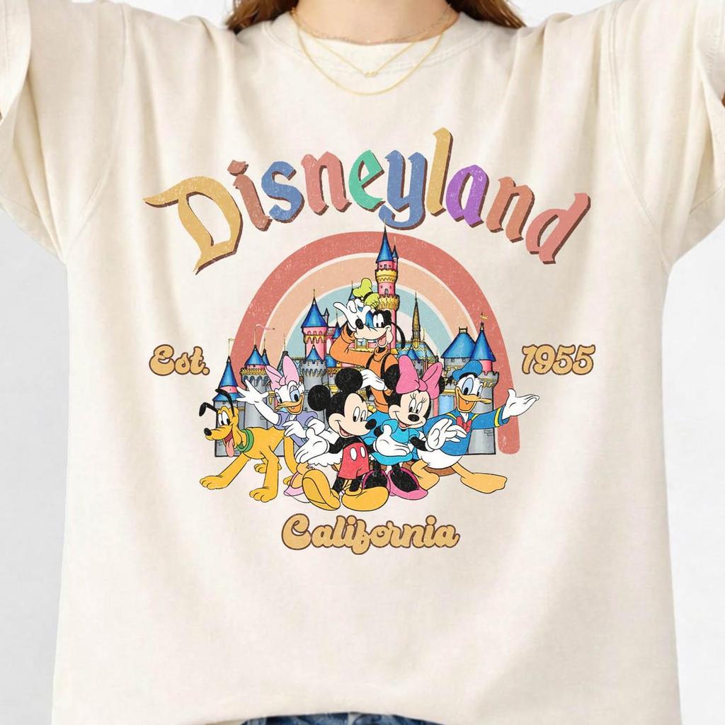 Disneyland Est 1955 California Shirt, Vintage Disneyland Shirt, Disneyland 1955 Shirt, Retro Disney Matching Family Shirts, Disneyland Trip