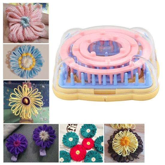 Useful Wide Application Easy To Use Flower Loom Square Weaving Home Supply