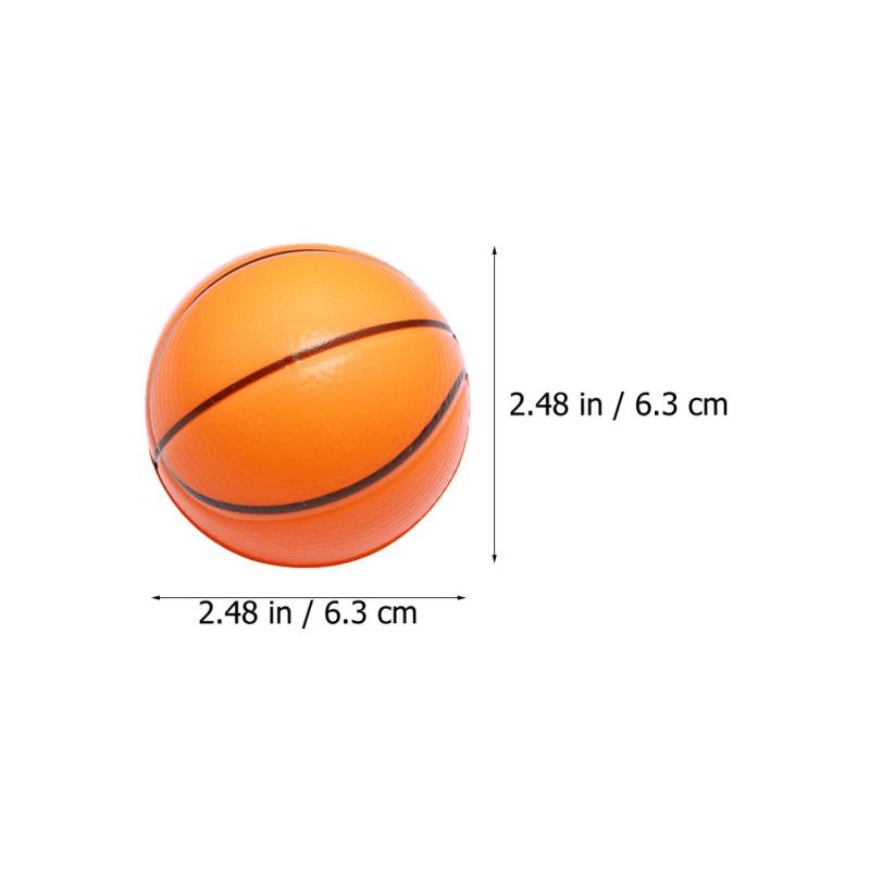12Pcs Squeeze Basketball Toys Kids Sports Theme Birthday Party Favors Rubber Basketball Gift Cake Decor Goodie Bag Pinata Filler