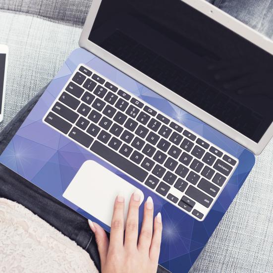 2 шт. Наклейка-скин для ноутбука Универсальная Устойчивая к царапинам Водонепроницаемая ПВХ Защитная наклейка для ноутбука Аксессуары для ПК