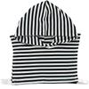 Women Girls Fake Collar with Hoodie Cap Autumn Ladies Striped Cotton Half-Shirts Sweater Decorative Sunscreen Hat Decoration
