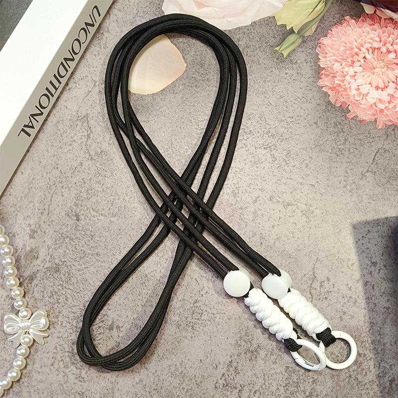 Регулируемый плетеный кроссбоди шнурок для телефона с защитой от потери, с задним зажимом и ремешком для лыжной перчатки