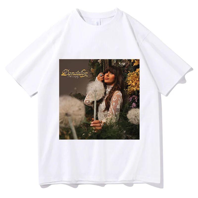 Summer Y2k Clothing Ella Langley Loving Life Again Tour 2026 Album Tshirts Fashion Round Neck Short Sleeved Casual Loose Tee