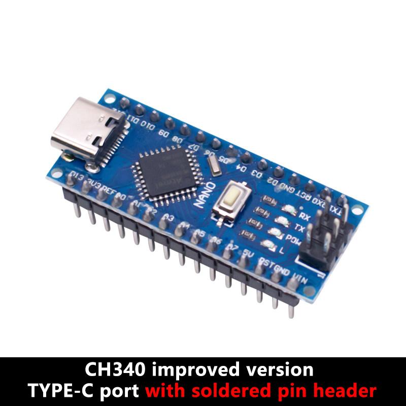 Плата разработки Nano V3.0 ATMEGA328P, Улучшенная версия CH340/FT232, Совместима с проектами Arduino