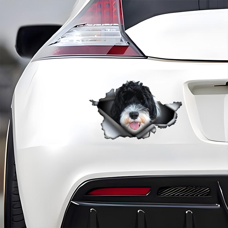 Наклейки на автомобиль с изображением португальской водяной собаки, блокирующие царапины, самоклеящиеся водонепроницаемые наклейки, используемые для автомобиля, ноутбука, мотоцикла, фургона, автофургона