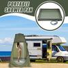 Outdoor Folding Shower Enclosure Base Foldable Shower Base Drainage Hole Basin Waterproof Tent Awning Bottom for Camping Travel