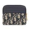 Dior 30 Montaigne Lavender CD Logo Zipper Closure Oblique Print Jacquard Fabric Wallet Women wallet Blue S2309UTZQ-M928