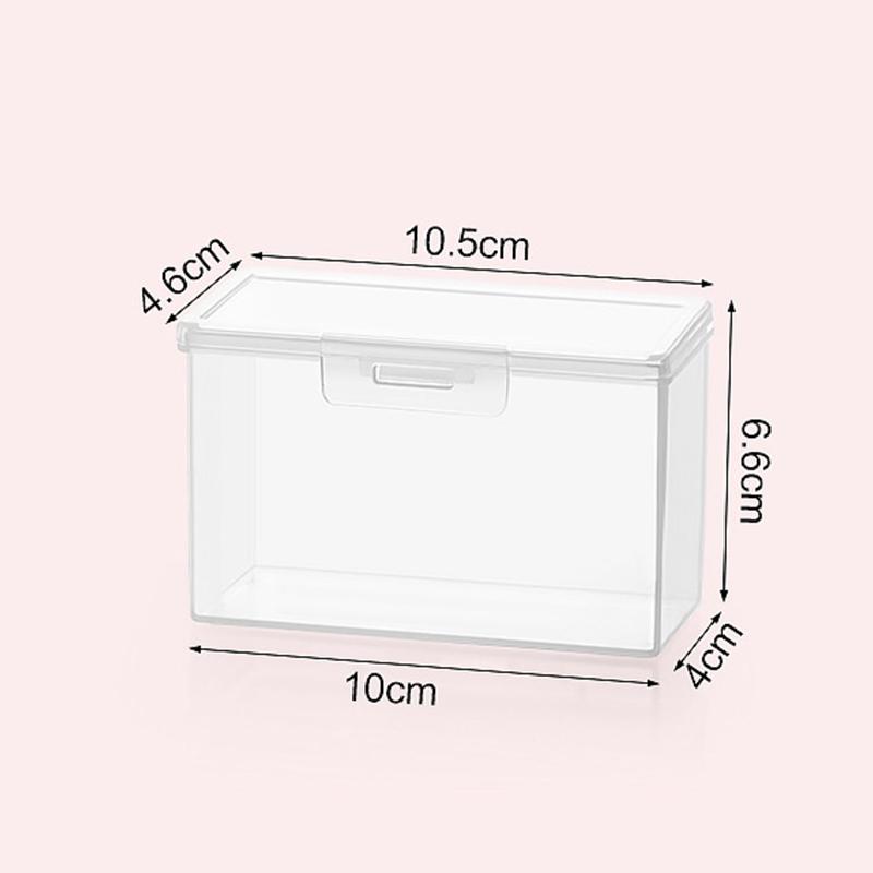 Прямоугольный пластиковый ящик для хранения карт, прозрачный органайзер для фотографий Kpop Idol, почтовая открытка, канцелярские принадлежности, контейнер