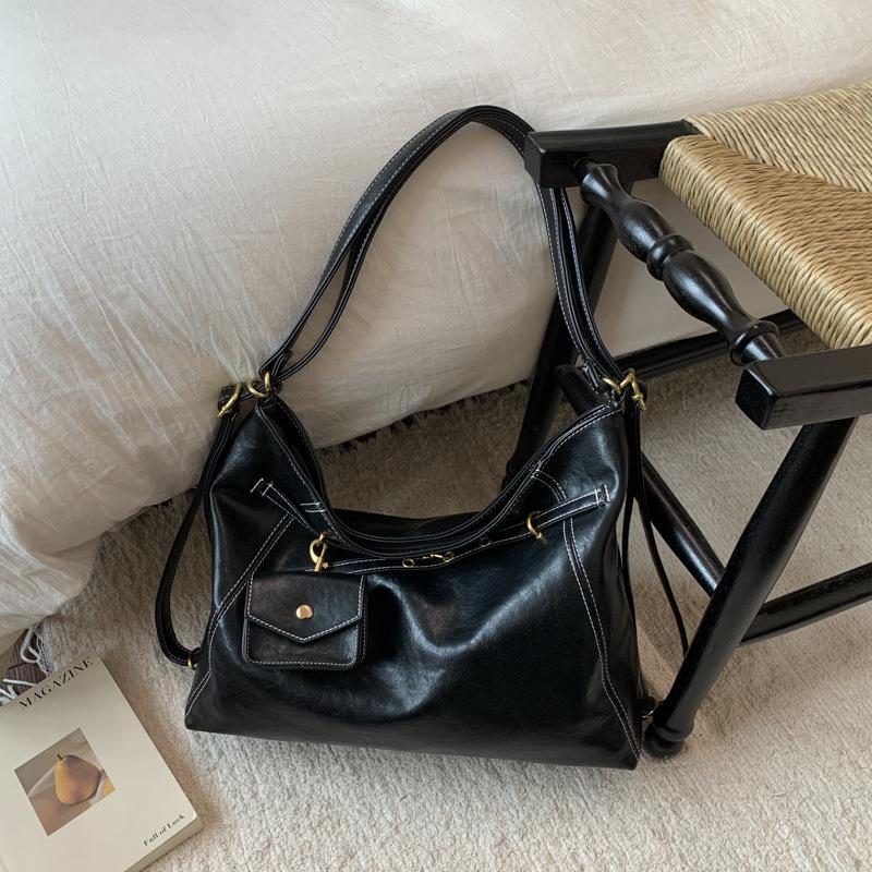 Вместительная сумка-тоут для поездок на работу, женская, 2025, новый рюкзак, осень-зима, премиальный, в ретро-стиле, на плечо, сумка-мессенджер