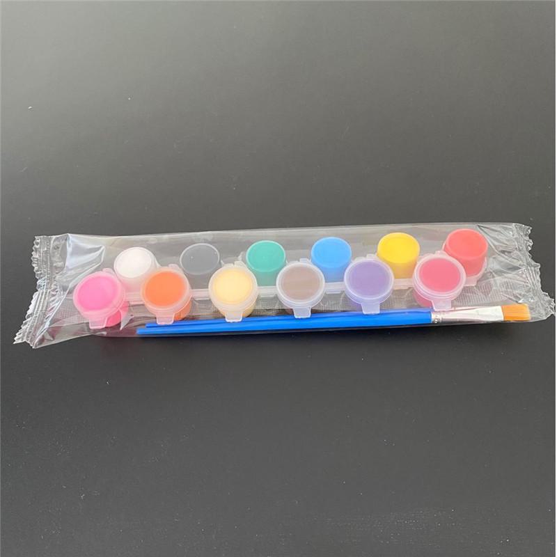 Набор акриловых красок 12 цветов для детей - Идеально для искусства в детском саду, граффити, рукоделия и росписи гипса