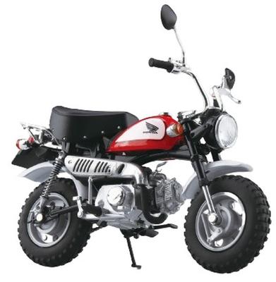 Skynet Масштаб 1/12 Готовый к езде мотоцикл Honda Monkey Боевой красный