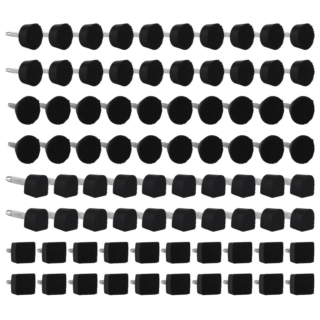 80Pcs High Heel Tip TPU Polyurethane Iron Mute Convenient Comfortable Shoes Repairing Accessories