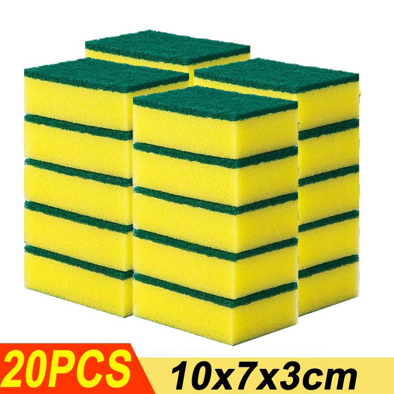 100/5 шт. кухонная губка для мытья посуды, чистящая губка для посуды, удаление пятен ржавчины, щетка для посуды, губки для мытья посуды, оптовая продажа