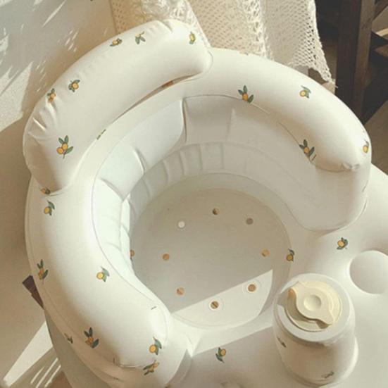 Непротекающее надувное детское кресло из ПВХ с рисунком медвежонка, надувное детское сиденье для бассейна