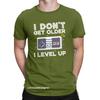 Мужская футболка с надписью «Я не старею, я повышаю уровень SNES», футболка из чистого хлопка, юмористическая футболка с рисунком манги, футболка с графическим принтом