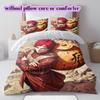 Naruto Gaara Cartoon Print 3pcs Duvet Cover Bedding Set Children's Gift Various Sizes Extra Large Design
