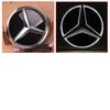 3D Mirror Car Front Grille Emblem Star Badge Logo LED For Mercedes Benz W205 W204 W253 W213 W206 W166 gle glc BF1