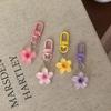 Sweet Colorful Flower Keychain Hanging Jewelry Mini Keychain Cute Bag Decoration Girls