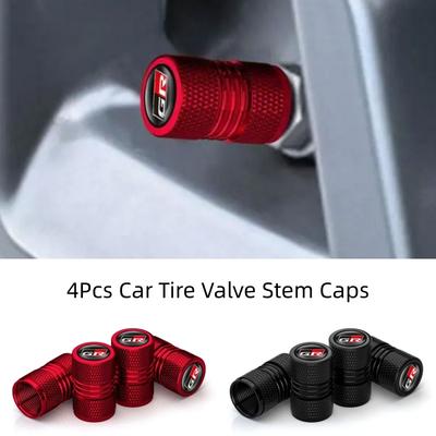 4 шт. Колпачки на ниппель автомобильных шин для GR Sport Supra Corolla Hilux C-HR Yaris GT86 Аксессуары для модификации экстерьера автомобиля