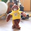 Hoodie Monkey Keychain Pp Cotton Plush Pendant Portable Gift For Girls Kids