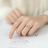 Регулируемое кольцо Звезда и Луна из стерлингового серебра 925 пробы: Креативный, Свежий, Крутой Стиль для Женщин и Лучших Подруг