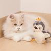 Yousheng Игрушка-кошка с машущими крыльями, перезаряжаемая через USB, интерактивная, плюшевая, летучая мышь, сова, курица, пищащая, с кошачьей мятой, чирикающие животные, электрическая