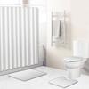 Stylish And Simple Shower Curtain Floor Mat Four-Piece Set Bathroom Toilet Carpet Shower Room Mat Foot Mat