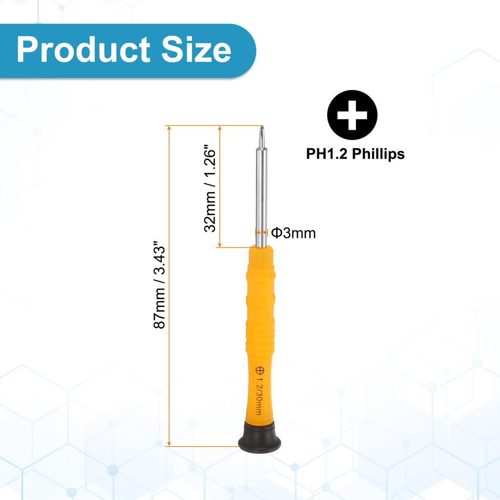 2/5/10 шт. PH1.2-PH2 SL1.5 SL2 Мини Torx Крестовая Y-образная Пятизвездочная Шлицевая Отвертка 3 мм Хвостовик Ремонт Мелкой Бытовой Техники