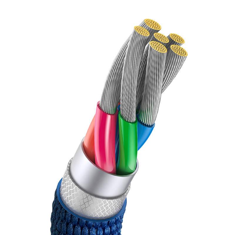 Kabel Usb Do Usb-C Baseus Crystal Shine, 100W, 2M (Niebieski)