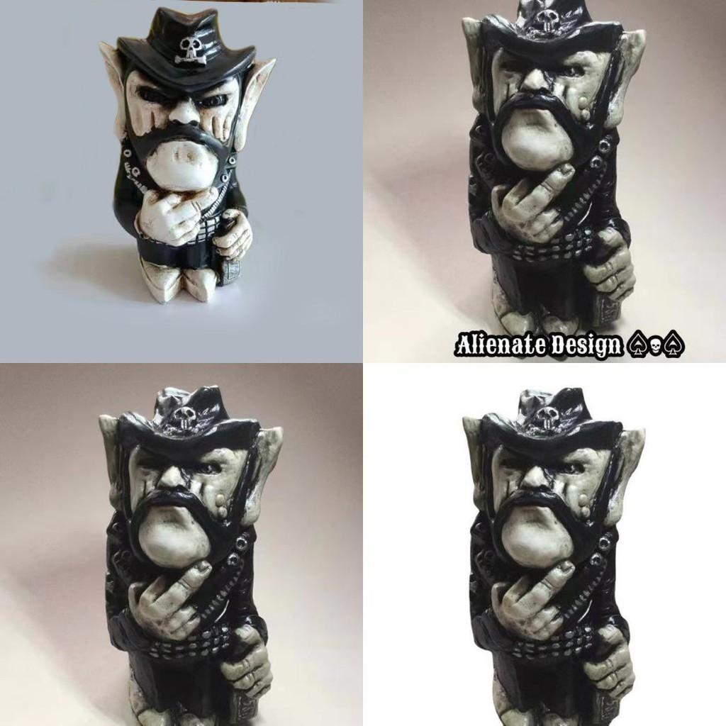 Поза среднего пальца Ковбой Музыкант Смола Мастерство Садовое украшение Для подарка на вечеринку и домашней экспозиции