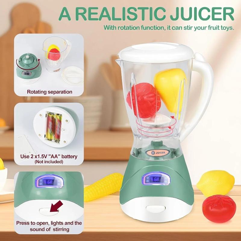 Игрушечная кухонная техника для сюжетно-ролевых игр со звуком и светом, кофеварка, миксер, тостер, блендер, детский кухонный игровой набор, подарки