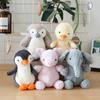 Stuffed Animals Soft Plush Toy Penguin Duck Pig Elephant Cute Dolls for Baby Appease Children Sleeping Mate Girls Birthday Gifts