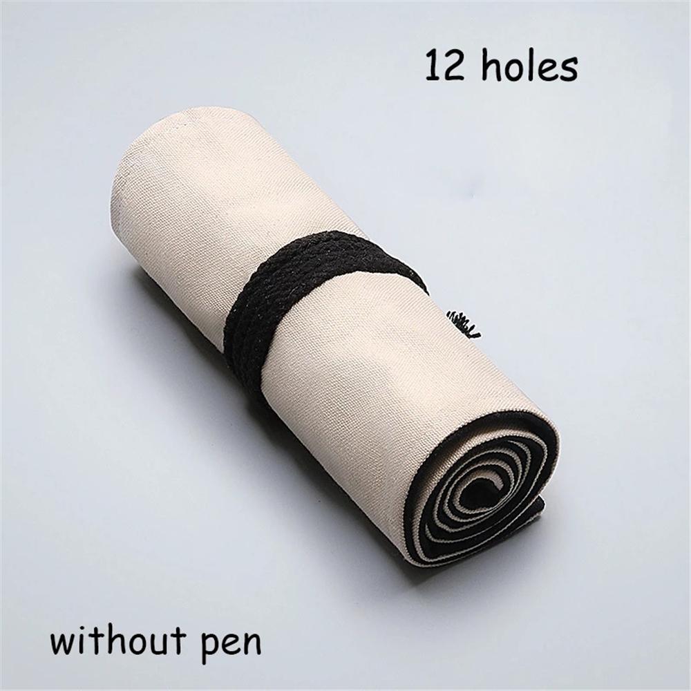Supplies For Boys Girls Office School Wrap Roll Up Pencil Bag Stationery Pencil Case Pen Curtain