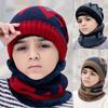 Winter Child Thick Knitted Hat Outdoor Warm Windproof Ear Mask Wool