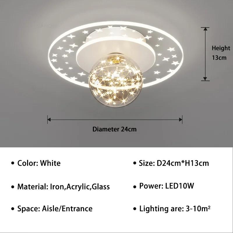 Современный светодиодный декор, потолочный светильник, люстра для крыльца, лестницы, балкона, минималистичный дизайн, стеклянный светильник для внутреннего освещения, люстра