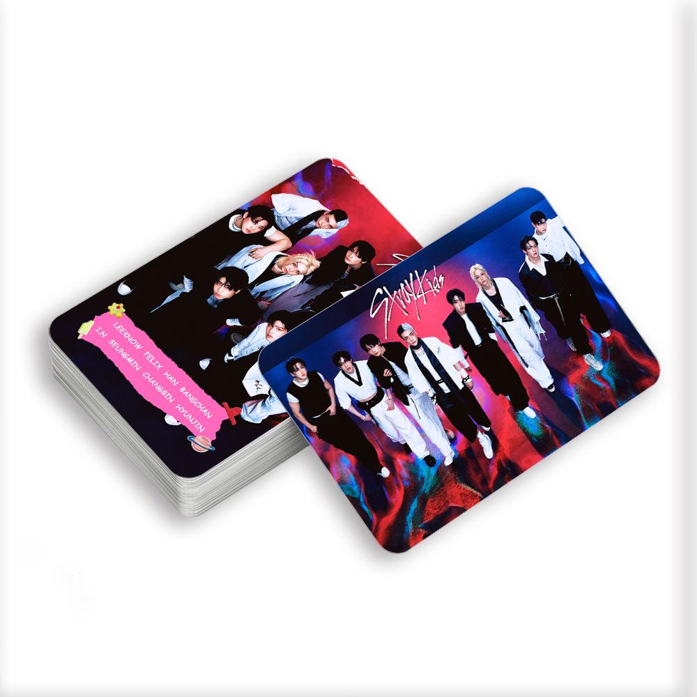 Набор из 96 шт. Мерч 4-го альбома Straykids 'Karma' 60 фотокарточек Lomo 36 случайных наклеек Для коллекции фанатов звезды и прекрасный подарок