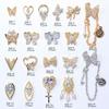 Crystal Charms Nail Art Jewelry Pendant Chain Butterfly Nail Rhinestones Nail Art Decorations