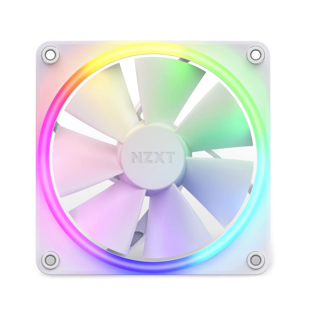 PC Case Fan Nzxt White 120mm with RGB Controller RF-R12TF-W1