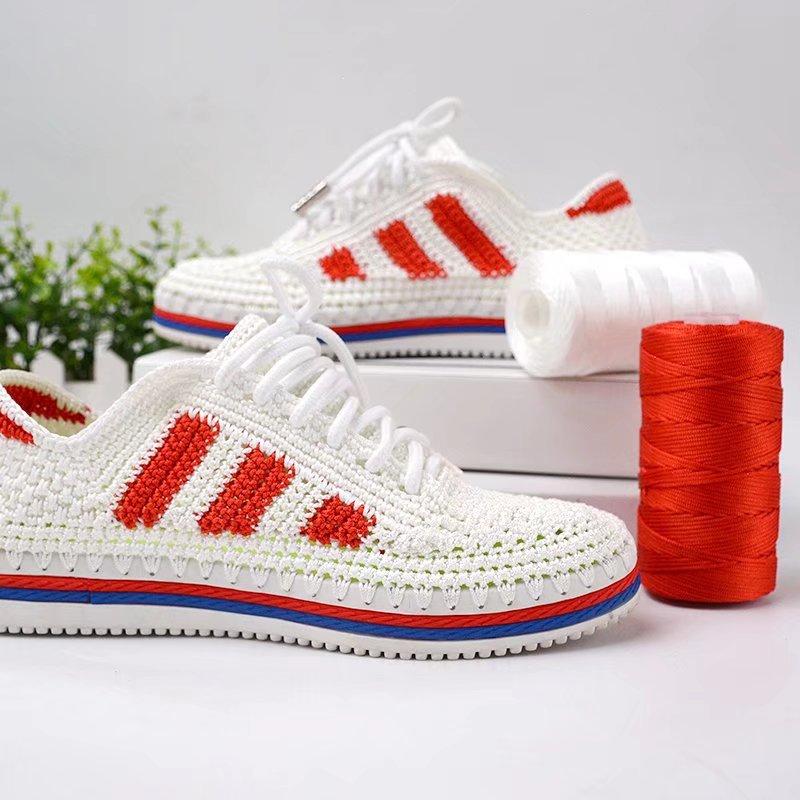 Mercerized Ice Hemp Thread 100G Shaft Medium And Thin Hollow Thread Sun Hat Shoes Crochet Hand-Woven Thread Full Free Shipping
