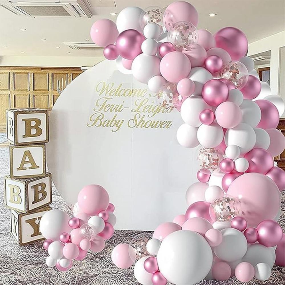 Balloons Garland Arch Kit Valentine's Day Decorations Confetti Birthday Party Balloons for Baby Shower Bridal Wedding Birthday Anniversary Party
