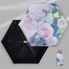Ultraviolet Protection Small Pocket Umbrella Oil Painting Folding Umbrella  Daily Commute