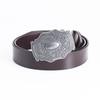 Adult Engraved Fashion Retro Belt Gentleman Waist Accessories Black Cowhide Belt Period Props